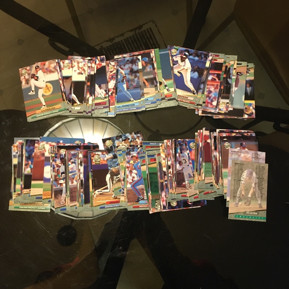 92 Fleer Ultra complete baseball card deck